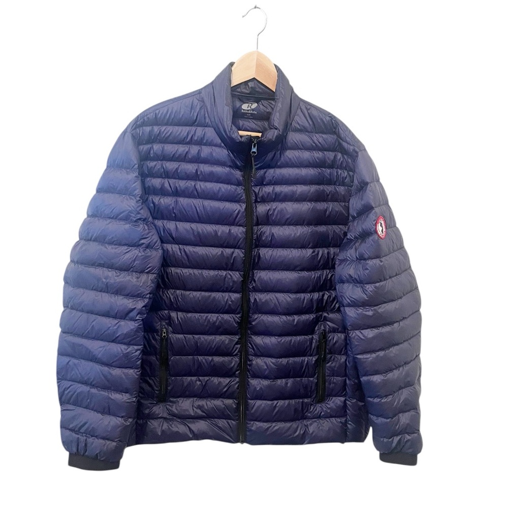 Rokka&Rolla Men’s Dark Sapphire Ultra-Light‎ Packable Down Puffer Jacket Size XL